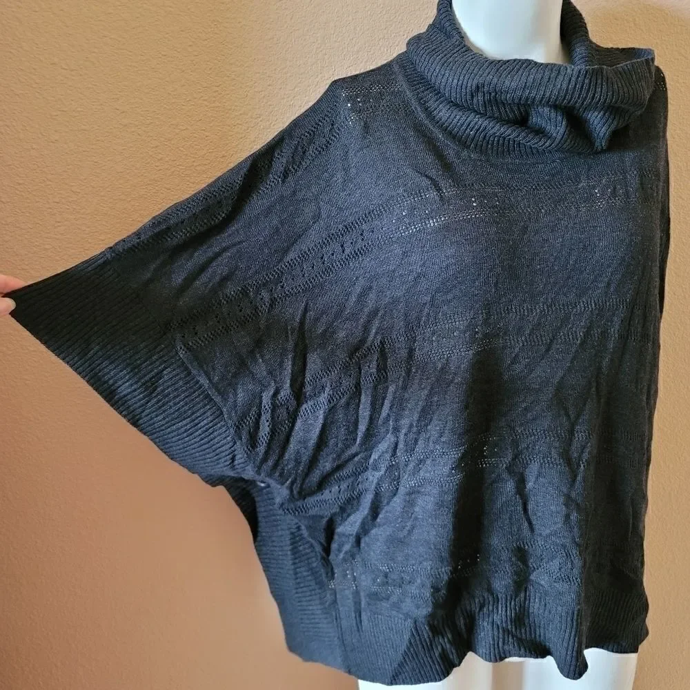 Cowl pullover sweater batwing relaxed wide top